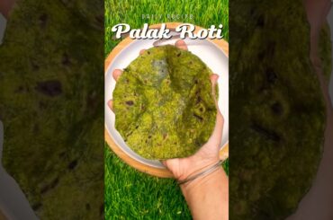 Daily Recipe 42 - Palak Roti Recipe #shorts #shortsfeed #roti #healthy #trendingshorts #cooking