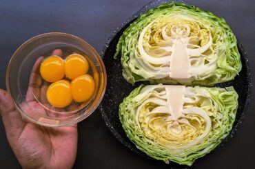 Just Add Eggs With Cabbage Its So Delicious / Simple Breakfast Recipe / 5 Mnts Cheap & Tasty Snacks
