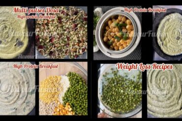 Multi Sprouted Pulses Dosa/High Protein Breakfast Recipe /Weight Loss