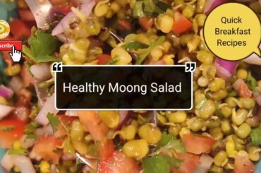|Healthy Moong Salad|Quick Breakfast Recipes|Healthy Food|Healthy weightloss Recipe Ideas|