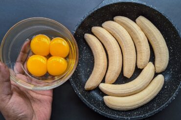 Just Add Eggs With Bananas Its So Delicious / Simple Breakfast Recipe / Healthy Cheap & Tasty Snacks