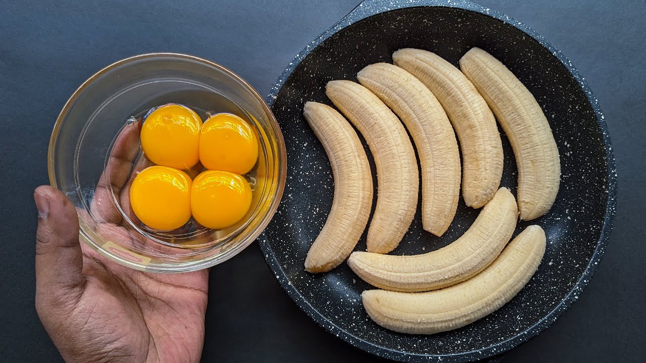 Just Add Eggs With Bananas Its So Delicious / Simple Breakfast Recipe / Healthy Cheap & Tasty Snacks Just Add Eggs With Bananas Its So Delicious / Simple Breakfast Recipe / Healthy Cheap & Tasty Snacks