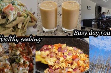 A Realistic busy day routine| Cooked Healthy lunch & Dinner| Indian Mom cleaning vlog