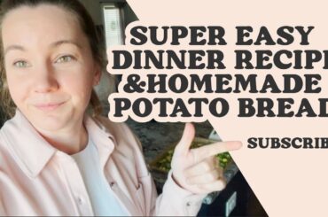 EASY dinner recipe - Simple and Healthy Recipe - Potato Bread - Homemade Bread - Beginner Recipe