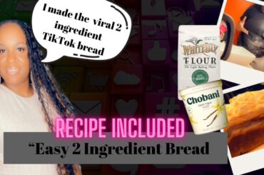 "Easy 2-Ingredient Butter Bread Recipe Using Yogurt and Flour | Healthy Version Included!"