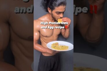 High protien oats and egg recipe #shorts#fitness#food