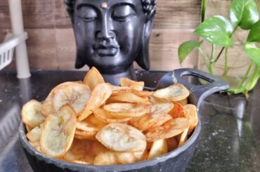 crispy vazhakkai chips recipe in Tamil # healthy snacks recipe # chips recipe # Babloo kitchen