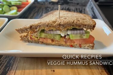 Ultimate Veggie Hummus Sandwich Recipe | Healthy & Delicious!Quick Recipe #lunchbox