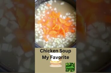 Easy Slow Cooker Chicken Soup Recipe #cooking #soup #healthy #recipes #recipeshorts #vegetables