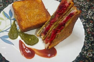 Healthy & Tasty Veg Sandwich Recipe || Lunch Box Recipe || Veg Sandwich By Gudiyattam HF Channel