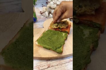 Aloo masala cheese sandwich recipe #shorts #trending