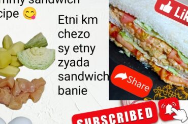sandwich | sandwichrecipe | yummy healthy sandwich | @KitchenWithAmna