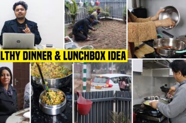 Evening to Morning Vlog| Healthy Instant Moong Dal Halwa Recipe | Office Tiffin box Ideas