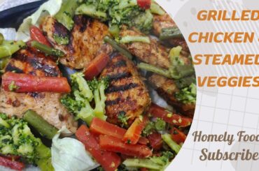 Grilled Chicken & Broccoli Salad | Healthy & nutritious Recipe | Weight Loss Recipe | homelyfood.in