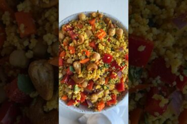 10 MINUTE HEALTHY MEAL -Couscous is so beautiful and reliable! 5 minutes to prepare! Meal prep salad