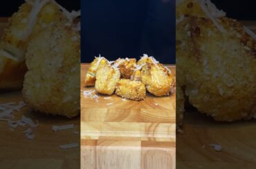 The Most TASTY Hot Honey Halloumi Bites! #ASMR       #food #foodie #recipe #bhfyp #cooking #halloumi