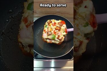 Paneer Pizza Sandwich Easy Recipe #shorts #viral #youtubeshorts #easyrecipe #shortvideo #breadpizza