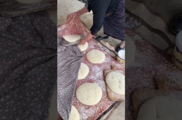 Old-style bread making in a village house (part 3)
