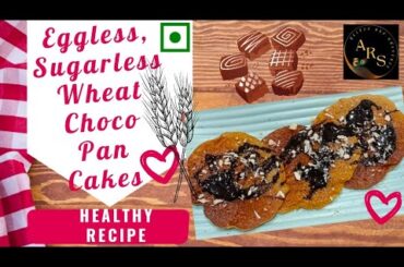 Yummy Chocolate Pan cake loaded with dry fruits eggless sugarless | Healthy Snack Recipe