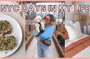 (NYC VLOG) bedroom makeover, organizing, healthy recipes, snow days & yoga | healthy lifestyle vlog