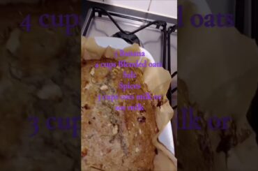 #Banana bread.... #No flour, only oats #healthy #vegan #weight Loss #nuts