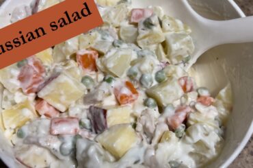 Russian salad recipe | Tasty and Healthy Salad | How to make Russian salad | Quick and easy salad