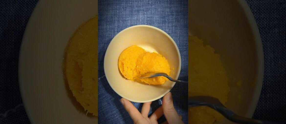 Homemade fruit ice cream | without ice cream maker | quick and very delicious | tangerine ice cream