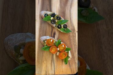 Bruschettas idea #cooking #recipe #easyrecipe #cheese #pesto #bread #trending #healthy