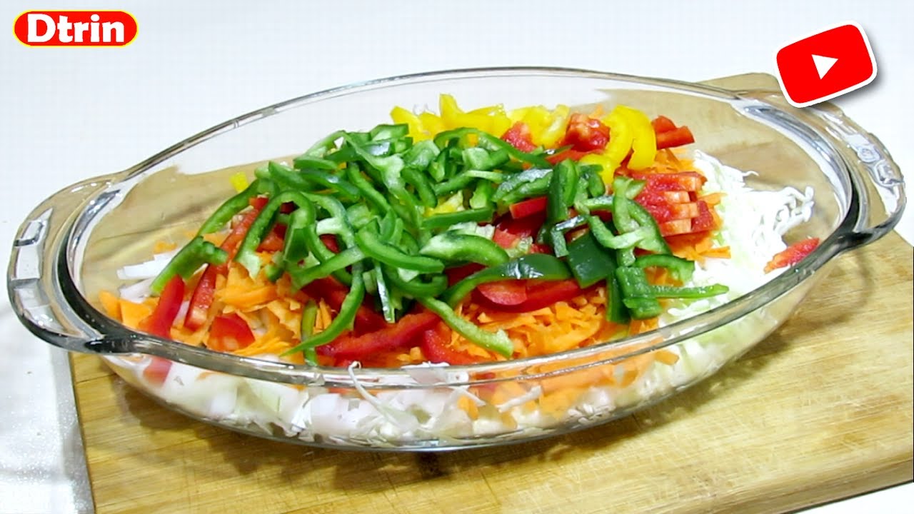Delicious and healthy cabbage, bell peppers and cranberries salad recipe. #dtrin #healthy #cooking Delicious and healthy cabbage, bell peppers and cranberries salad recipe. #dtrin #healthy #cooking