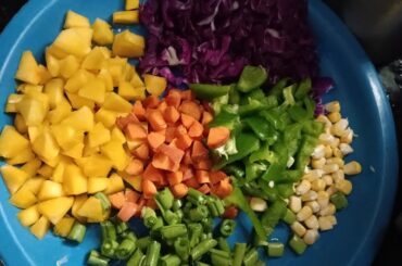 Mix vegetable salad | Healthy salad recipe|weight loss recipes |easy recipe A very quick salad !