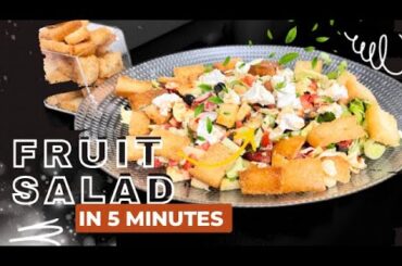 Fruit Salad Recipe | Colourful Mixed Fruit Healthy Salad | Weight loss Salad #fruitsalad