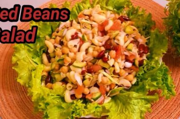 Kidney Beans Salad|Healthy Vegetable Salad Recipes|Microni Salad Recipe by Tasty Food with Saba