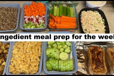 MEAL PREP | Ingredient prep for healthy, flexible meals for Weight Loss | WW Points/Calories