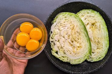 Just Add Eggs With Cabbage Its So Delicious / Simple Breakfast Recipe / 5 Mnts Cheap & Tasty Snacks