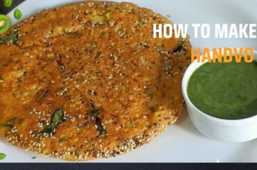 Healthy breakfast recipe||Deepa veg kitchen|| Handvo Recipe Tasty and healthy(Gujrati) breakfast.