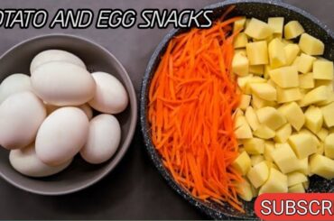 Just Add Eggs with Potatoes | Quick snacks Ideas | Quick Snack Recipe Ready in 10 minutes  #eggkabab