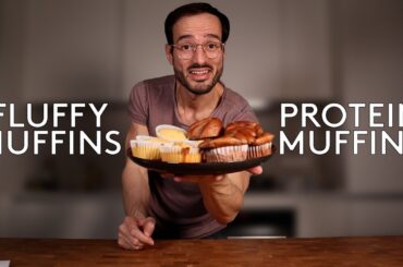 INSANE Muffins vs. Protein Muffin Recipe | How to make Low calorie Muffins for weight loss