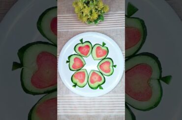 Salad Decorations ideas l Carrot Cutting skills #cucumbercarving #art #vegetableart #cookwithsidra