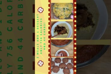 Discover easy clean eating: 3 meals and 1 dessert - only 750 Calories for the whole day!