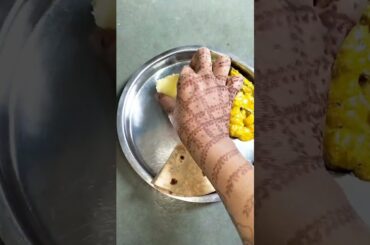 Today's Lunch #new#shorts  #saragvo #sabji#roti#gol#papad#testy#healthy#khana#like#share#subscribe