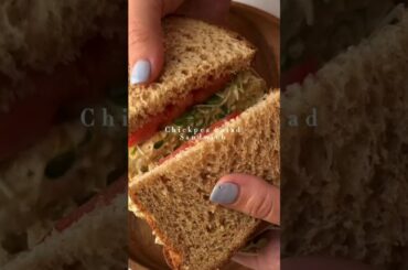 High Protein Chickpea Salad Sandwich (Healthy Breakfast Ideas) @FitnessFlavors #shorts