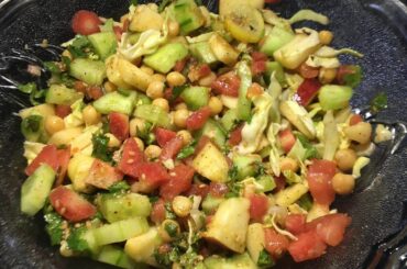Healthy chickpea salad recipe for Ramzan by iqra & mummy’s food lab