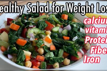 Healthy Salad-Perfect Dinner/Lunch for Weightloss Rich in Protein/Iron & Fiber-Weight Loss Salad