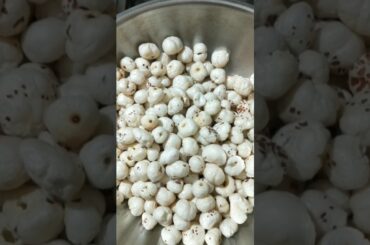 phool makhana snack#lotus seeds#5min snack recipe#healthy food# weightloss food#kids snack#yt shorts