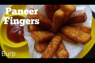 Paneer Fingers | Your Kids will love it | Quick snacks recipe