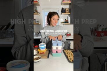 High protein healthy lunch meal prep!  Even though I work from home I still love to pack my lunches