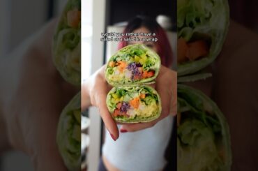 Would you rather have a salad or a wrap?? #shorts
