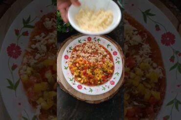 A quick,easy and healthy pizza with wheat chapati recipe    #healthyrecipes