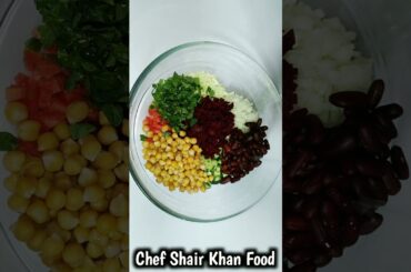 High protein salad recipe / oil free salad / weight loss salad recipe #shortsvideo #shorts #trading