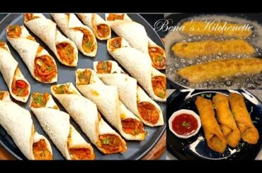 5 Minutes Healthy Snacks Recipes |Potato Bread Roll Recipe| Bread Roll Recipe |